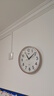 康巴丝（Compas）挂钟客厅静音简约客厅石英钟表挂墙时钟 c2855 金色 26cm直径 实拍图