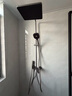 恒洁淋浴花洒全套精铜主体可升降易除垢喷头花洒套装 【除垢置物方顶喷】HMF951-333B-SH 实拍图