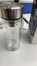 富光玻璃杯双层带茶隔大容量水杯 高档商务泡茶杯 高硼硅杯子500ml 实拍图