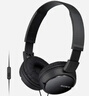 索尼（SONY） MDR-ZX110AP 头戴式有线耳机3.5mm接口 带麦可通话 学生网课英语学习办公 笔记本电脑手机适用 黑色 实拍图