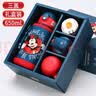 迪士尼（Disney）儿童礼物保温杯儿童水杯礼盒316不锈钢水壶学生专用幼儿园吸管杯 绿米奇【三盖礼盒+原装杯套】 650ml 实拍图