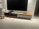 全友家居现代简约客厅家用家具小户型可伸缩钢化玻璃实木脚伸缩电视柜 实拍图
