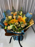 艾斯维娜鲜花速递向日葵混搭花束生日礼物全国同城配送 向日葵香槟韩式花束 实拍图