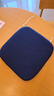记忆棉坐垫椅子椅垫办公室久坐学生教室屁股垫板凳子餐椅座垫座椅 藏青【绒布】防滑绑带可拆卸布套 45*45*4cm（大号） 实拍图