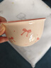 粉蓝蝴蝶结陶瓷碗家用吃饭碗ins高颜值釉下彩餐具甜品碗汤碗面碗 蝴蝶结4.5英寸碗1个 实拍图