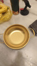 【韩剧同款】加厚不锈钢干锅海鲜锅火锅金色平底浅锅双耳锅泡面锅 迷你款17cm【金色】双柄汤锅 实拍图
