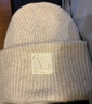 沐驰斯顿帽子女秋冬季韩版潮百搭加厚防寒保暖针织毛线帽女骑行棉帽堆堆帽 米白色 均码 实拍图