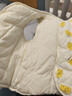 舒贝怡儿童马甲保暖婴儿衣服坎肩男女童宝宝夹棉马夹上衣外套  黄 100CM 实拍图