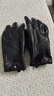 鑫豪睿男士薄款头层牛皮手套复古触屏摩托机车四季骑行开车加厚真皮手套 黑色加绒保暖好 L 实拍图
