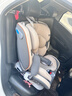 贝倍适（BAYBETSS）儿童安全座椅汽车用0-4-12岁宝宝360度旋转婴儿车载坐椅ISOFIX 米灰色【遮阳棚+上拉带+侧保护】 实拍图
