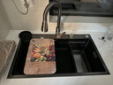 JOMOW水槽5.0加厚厨房大单槽一体盆304不锈钢洗碗池槽多功能洗菜盆GL/d 75*46【5.0加厚】耐磨耐刮 【默认发右下水】左下水需下单备注 实拍图