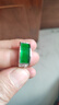 KZD老凤凰999和田玉男款戒指纯银镶碧玉指环玉石戒指玉戒指马年礼物 和田玉真银活口戒指 实拍图