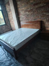 惠寻 京东自有品牌 床新中式全实木实木床1.5米单人床1.8米x2米双人床 床+20cm弹簧床垫 1800mm*2000mm框架结构 实拍图