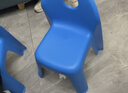 茶花带靠背椅子塑料凳子小Q靠背椅子舒适稳固防滑 【2个装】蓝色（新老色随机发） 实拍图