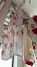 童泰婴儿连体衣服纯棉0-6个月新生儿蝴蝶衣春夏季男女宝宝婴儿服2件装 粉色小花 66cm 实拍图