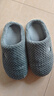 京东京造【厚底防滑】棉拖鞋男士冬季室内居家毛拖保暖半包深灰色42-43 实拍图