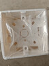 安达通 86型明装开关底盒  PVC阻燃接线盒加厚开关线盒电工通用电线盒  阻燃加厚（5只） 实拍图