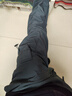 Homlean美式机能伞兵工装裤男秋冬加绒保暖阔腿休闲加厚长裤S6603深灰3XL 实拍图