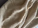 新款北欧纳维亚系列日光流苏针织毯盖毯夏毯子毛巾毯盖被午睡美式 朴尔-浅咖色【柔软亲肤】 130*170cm单个盖毯 实拍图