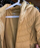 坦博尔轻薄羽绒服女宽松可脱卸帽女士轻薄羽绒外套TD216236 铭黄色 175  实拍图