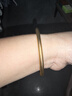 水云淼新款女士古法沙金手镯仿真实心不掉色素圈传承手镯女结婚摆拍镯子 5mm传承手镯内径60毫米 实拍图