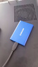 三星（SAMSUNG） 2TB Type-c USB 3.2 移动固态硬盘（PSSD） T7 蓝色 NVMe传输速度1050MB/s 手机直连笔记本外接 实拍图