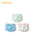 巴拉巴拉宝宝内裤棉儿童平角短裤男小童宝宝亲肤四角裤三条装209925170102 实拍图