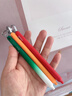 KACO芬达联名黑色中性笔0.5学生专用按动笔刷题笔黑笔速干签字笔高颜值水笔大容量碳素笔 葡萄柚 1支装 实拍图