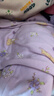 红豆儿童纯棉秋衣秋裤套装男女中大童薄款秋冬保暖内衣A类全棉棉毛衫 H4M1026紫色 165 实拍图