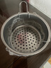不锈钢水槽过滤篮厨房挂式沥水洗菜多功能蔬果收纳筷勺大号分离器 【1个装】不锈钢沥水篮 实拍图