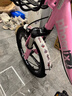 凤凰（Phoenix）儿童自行车凤凰儿童自行车10岁以上女童自行车6-10岁小学生自行车 顶配粉丨一体轮+后座+减震+礼包 18寸【适合120-150cm】 实拍图