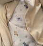 优衣库婴幼儿宝宝新生儿包臀衣长袖1件装连体衣478372 478373 478373/01乳白色 60cm 实拍图
