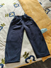 左西童装男童裤子2025新款儿童运动裤奥粒绒大童弯刀裤 深藏青 140 实拍图