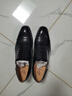 SATON 高档胎牛皮三接头皮鞋商务正装手工牛津鞋英伦尖头皮鞋大小码皮鞋内增高6厘米结婚新郎男皮鞋 黑色增高款 39 实拍图