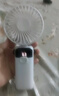 COZA【金榜推荐】手持小风扇迷你便捷折叠支架usb风扇桌面挂脖式户外学生宿舍办公室充电随身小电扇 简约白丨可用6天丨5档强风丨智能数显丨带底座挂绳 实拍图