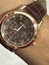 【网红爆款】商务腕表石英运动表休闲皮带男女手表 棕色 实拍图