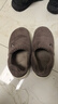京东京造【温暖御寒】软弹秋冬家居棉拖鞋室内保暖棉拖鞋男士深咖色42-43 实拍图