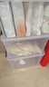 禧天龙塑料衣物收纳箱玩具整理箱车载储物箱55L 透明 3个装 带轮 实拍图
