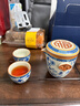 兮元记青花汝窑旅行茶具套装陶瓷便携式单人茶具满花描金珐琅彩快客杯 繁花米黄汝窑天福祥云快客旅行套装 实拍图