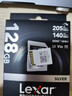 雷克沙（Lexar）128GB SD存储卡 U3 V30 佳能索尼富士尼康相机高速SD卡 读205MB/s 写140MB/s 4K超清录制 SD银卡 实拍图