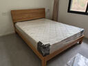 原始原素全实木床1.8米x2米现代简约主卧双人床纯实木榫卯大床L701D 【低体-原木色】1.8*2.0m单床 大板床 实拍图