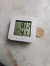 温湿度计婴儿房室内家用车内电子温湿度计迷你便携高精度传感器可壁挂 智能温湿度计-黑色小巧*1 实拍图