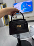 CHARLES&KEITH鳄鱼纹凯莉包手提斜挎婚包包女包生日礼物CK2-50270880-1 Black黑色 S 实拍图