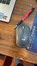 罗技（Logitech）M185鼠标 无线鼠标 办公鼠标 对称鼠标 黑色灰边 带无线2.4G接收器 实拍图