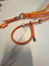petlimit宠物p链p绳狗狗牵引绳遛狗链子小中大型训犬防爆冲 桔色1.5米 实拍图