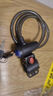 山地自行车锁防盗密码钢丝锁加粗固定钥匙锁抗剪单车装备配件折叠 钥匙锁-85cm-带锁架（简装） 实拍图