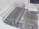 霜山沥水架304不锈钢碗碟收纳架子多功能家用厨房台面碗筷沥水篮 【单层套装】长50.5*宽21*高18cm 晒单实拍图