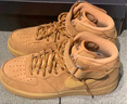 耐克（NIKE）官方男鞋女鞋 冬季新款运动鞋AF1空军一号小麦色中帮板鞋休闲鞋 DJ9158-200 44 实拍图