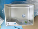 九牧（JOMOO）304不锈钢厨房大单槽水槽套餐厨房洗水洗菜盆单槽 【喷砂电解】580*430-含龙头 （SUS304不锈钢大单槽） 实拍图