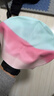 李宁（LI-NING）泳帽长发硅胶防水游泳帽时尚男女士印花游泳泳帽4622粉绿 实拍图